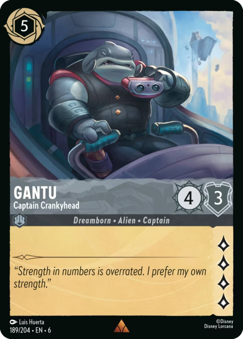 Gantu - Captain Crankyhead Disney Lorcana card
