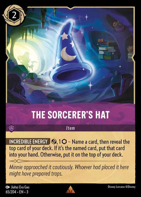 The Sorcerer's Hat Disney Lorcana card