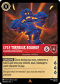 Lyle Tiberius Rourke - Crystallized Mercenary Disney Lorcana card