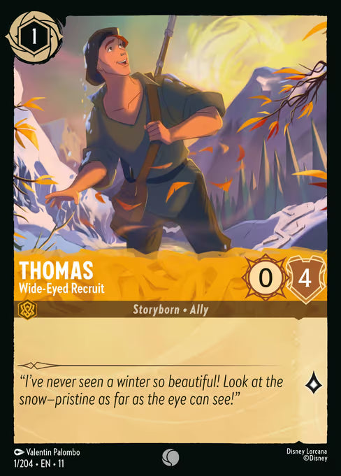 Thomas - Wide-Eyed Recruit Disney Lorcana card