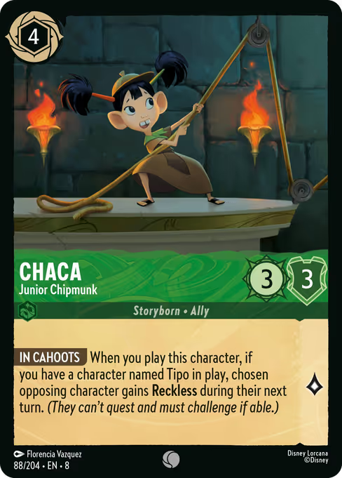 Chaca - Junior Chipmunk Disney Lorcana card