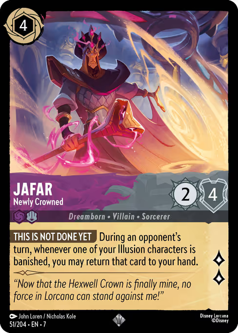 Jafar - Newly Crowned Disney Lorcana card