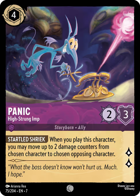 Panic - High-Strung Imp Disney Lorcana card
