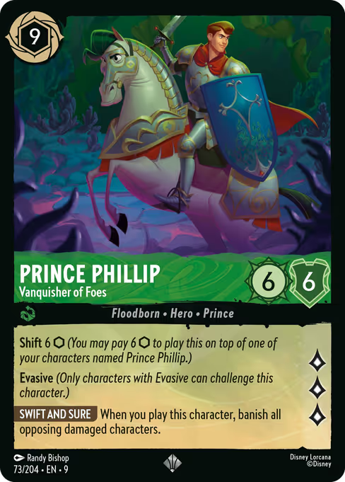 Prince Phillip - Vanquisher of Foes Disney Lorcana card
