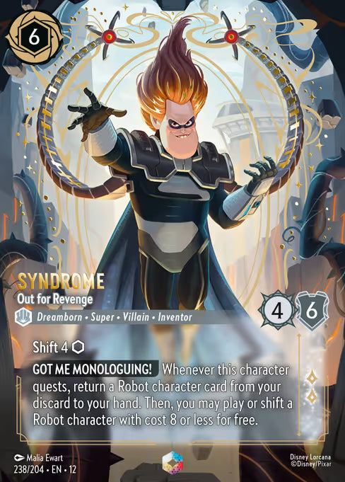 Syndrome - Out for Revenge Disney Lorcana card