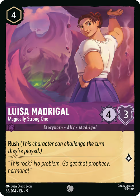 Luisa Madrigal - Magically Strong One Disney Lorcana card