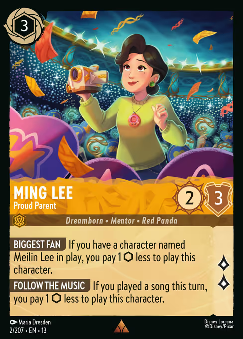 Ming Lee - Proud Parent Disney Lorcana card