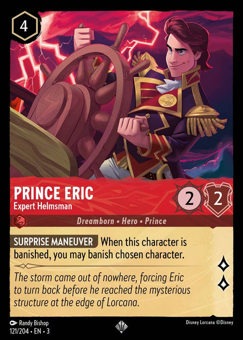 Prince Eric - Expert Helmsman Disney Lorcana card