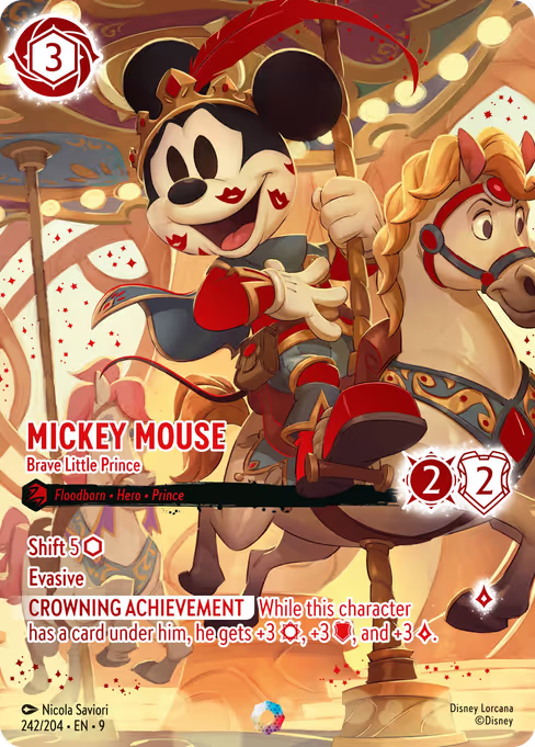 Mickey Mouse - Brave Little Prince Disney Lorcana card