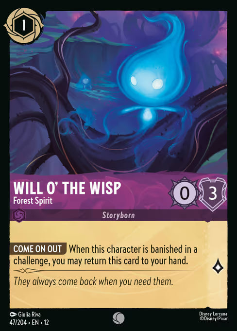 Will o' the Wisp - Forest Spirit Disney Lorcana card