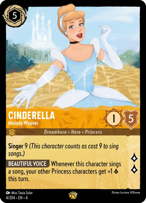 Cinderella - Melody Weaver Disney Lorcana card