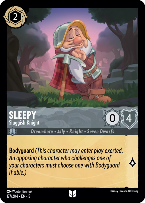 Sleepy - Sluggish Knight Disney Lorcana card