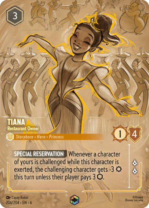 Tiana - Restaurant Owner Disney Lorcana card