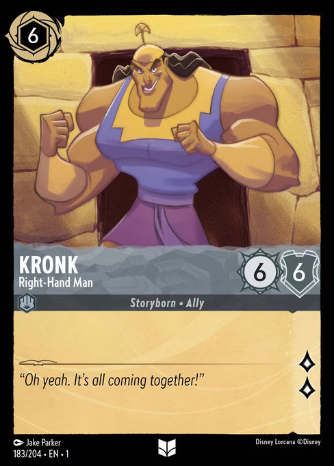 Kronk - Right-Hand Man Disney Lorcana card