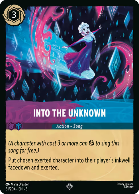 Into the Unknown Disney Lorcana card