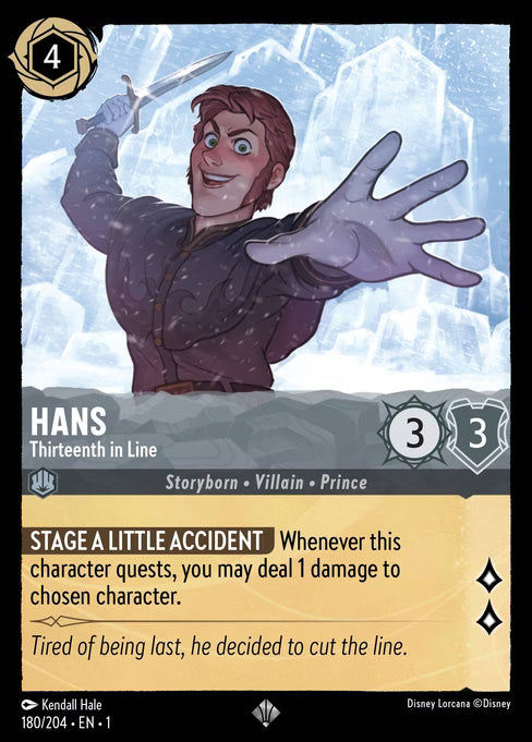 Hans - Thirteenth in Line Disney Lorcana card