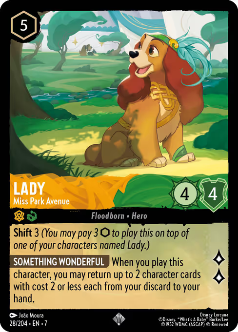 Lady - Miss Park Avenue Disney Lorcana card