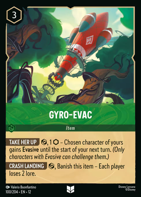 Gyro-Evac Disney Lorcana card