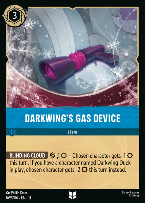 Darkwing's Gas Device Disney Lorcana card