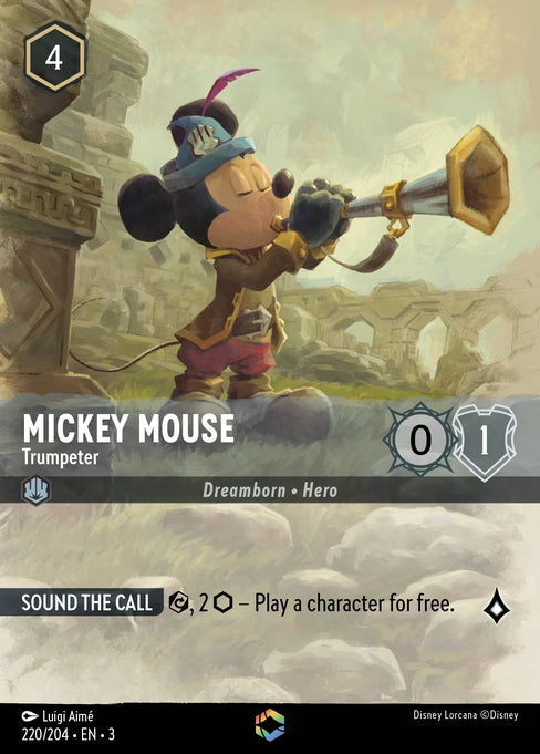 Mickey Mouse - Trumpeter Disney Lorcana card