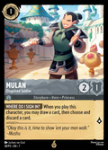 Mulan - Disguised Soldier Disney Lorcana card