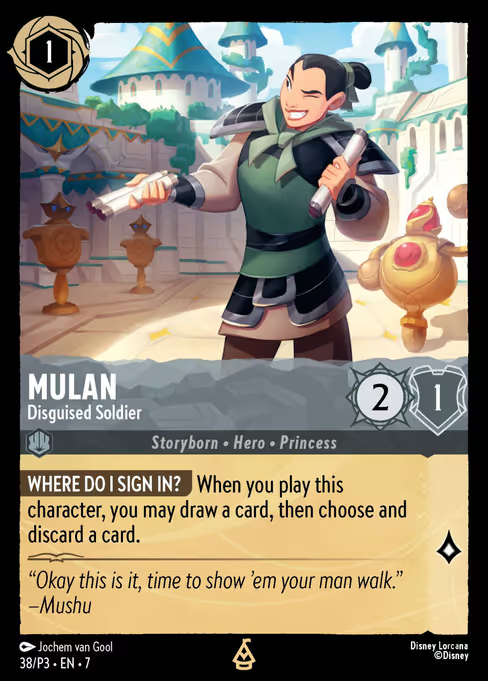 Mulan - Disguised Soldier Disney Lorcana card