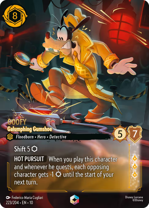 Goofy - Galumphing Gumshoe Disney Lorcana card