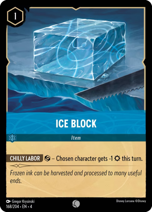 Ice Block Disney Lorcana card