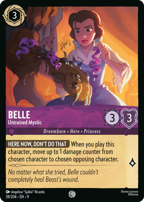 Belle - Untrained Mystic Disney Lorcana card