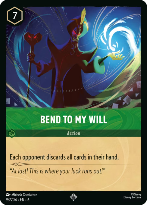 Bend to My Will Disney Lorcana card
