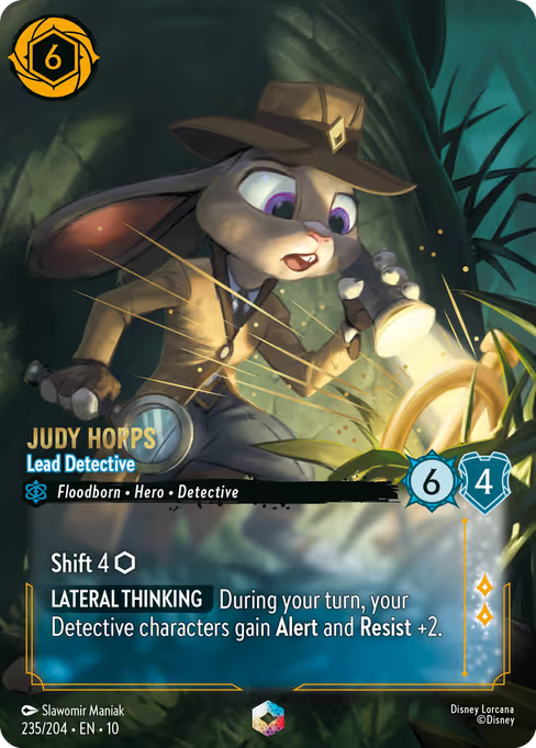 Judy Hopps - Lead Detective Disney Lorcana card