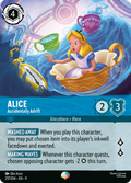 Alice - Accidentally Adrift Disney Lorcana card