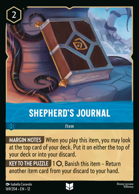 Shepherd's Journal Disney Lorcana card