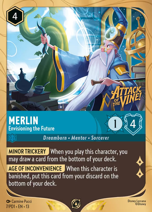 Merlin - Envisioning the Future Disney Lorcana card