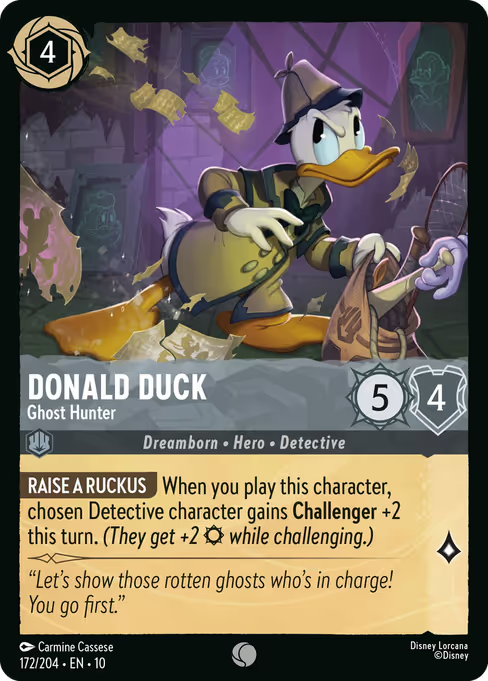 Donald Duck - Ghost Hunter Disney Lorcana card