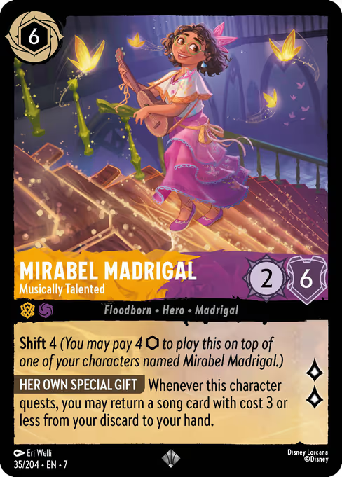 Mirabel Madrigal - Musically Talented Disney Lorcana card