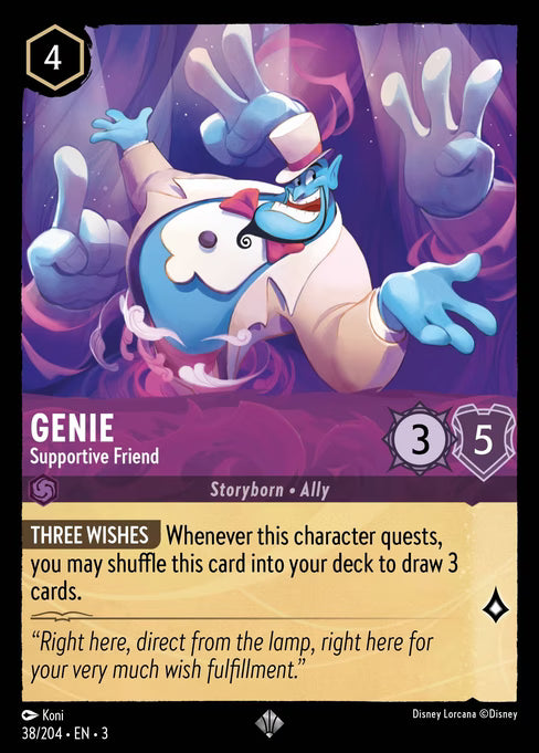 Genie - Supportive Friend Disney Lorcana card