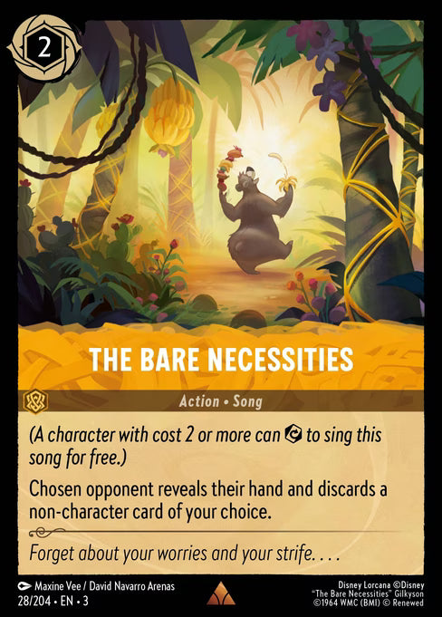 The Bare Necessities Disney Lorcana card
