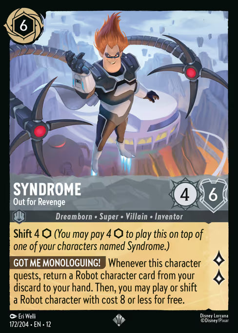 Syndrome - Out for Revenge Disney Lorcana card