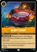 Webby's Diary Disney Lorcana card