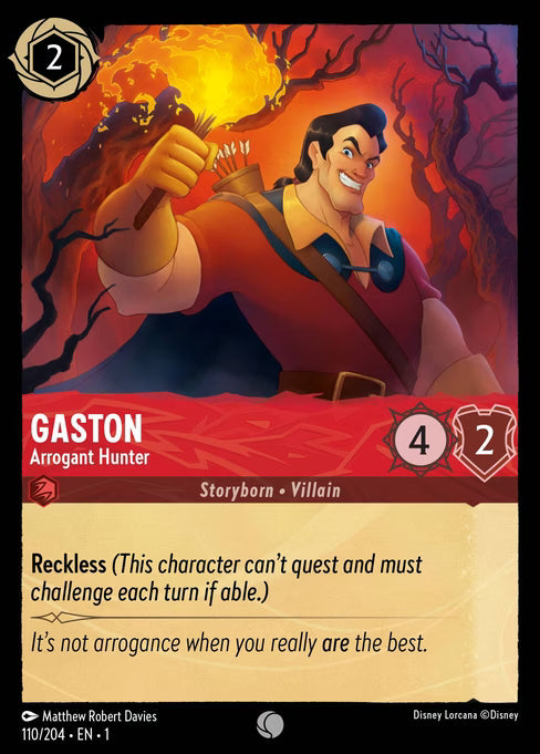 Gaston - Arrogant Hunter Disney Lorcana card