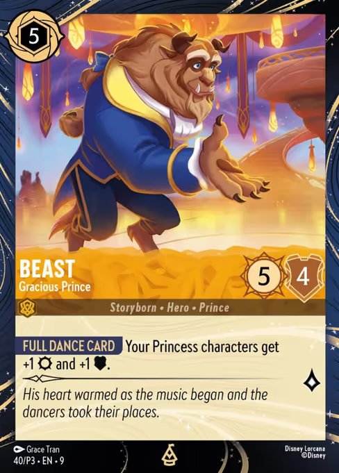 Beast - Gracious Prince Disney Lorcana card