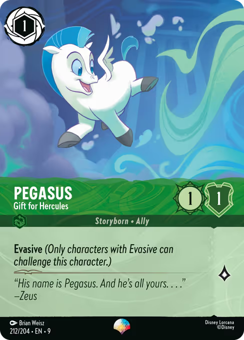 Pegasus - Gift for Hercules Disney Lorcana card