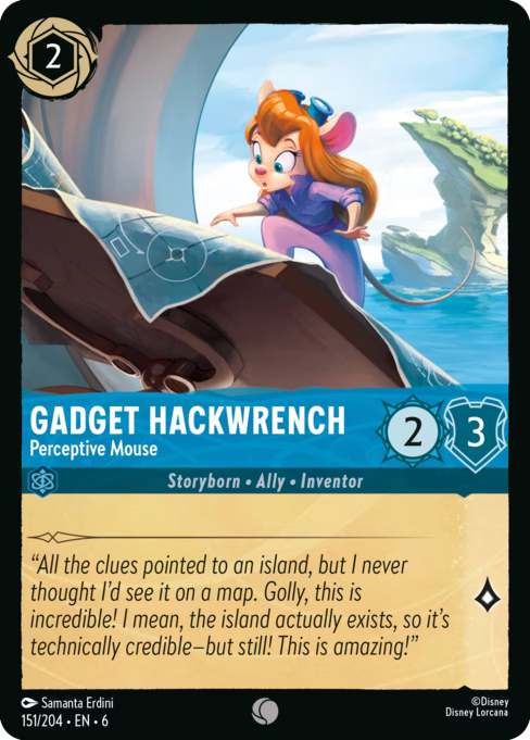 Gadget Hackwrench - Perceptive Mouse Disney Lorcana card