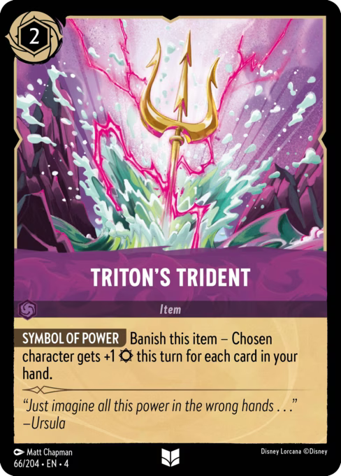 Triton's Trident Disney Lorcana card