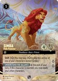 Simba - Pride Protector Disney Lorcana card