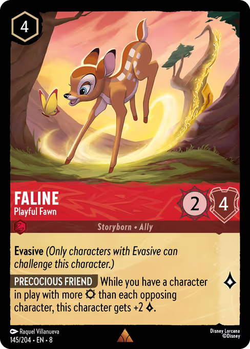 Faline - Playful Fawn Disney Lorcana card