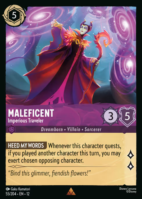 Maleficent - Imperious Traveler Disney Lorcana card