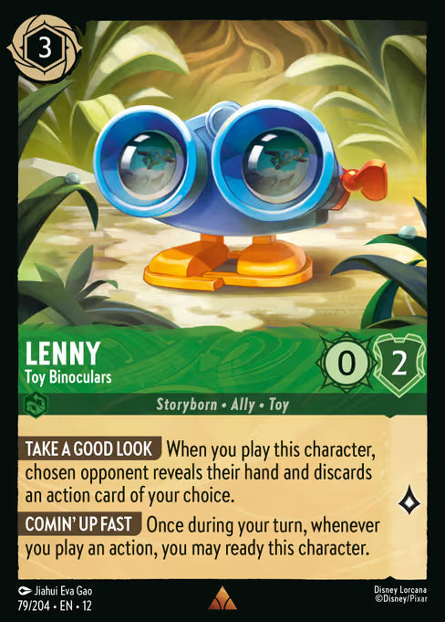 Lenny - Toy Binoculars Disney Lorcana card