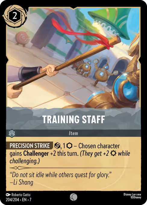Training Staff Disney Lorcana card